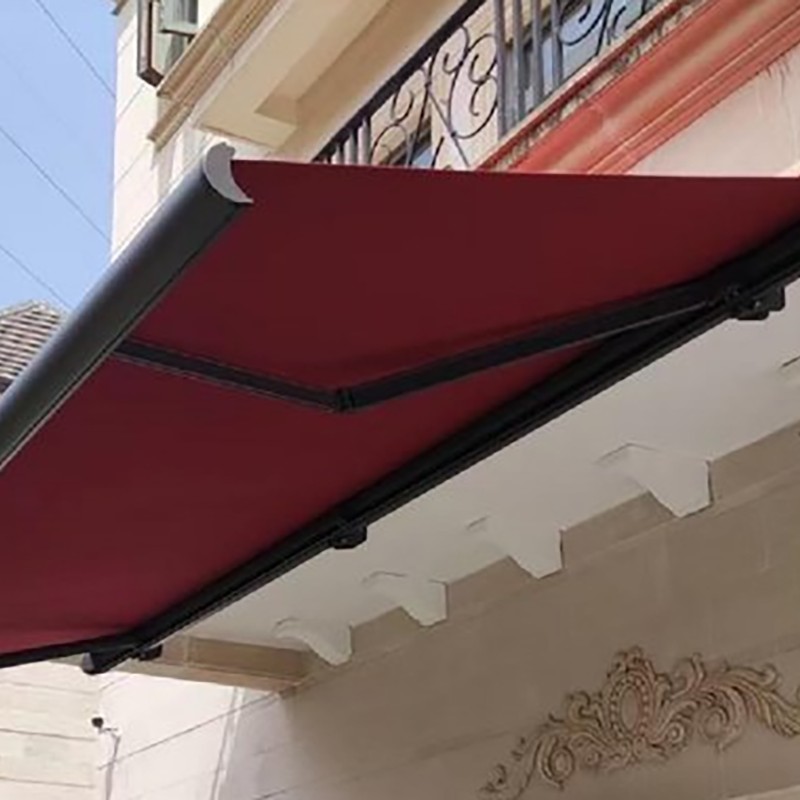 Skrin Matahari Roll-up Luar Rel Sokongan Berengsel
